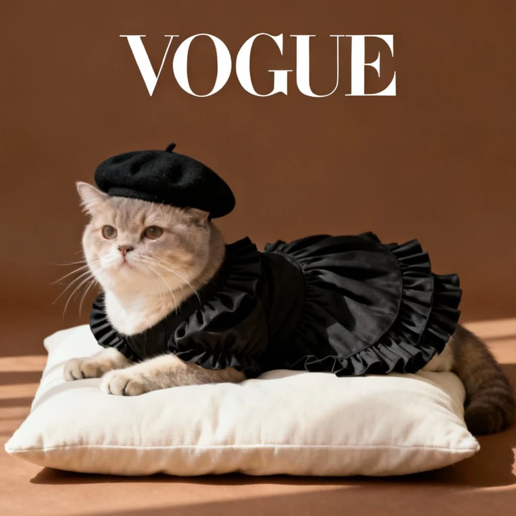 VOGUE Gaun Hitam Beret preview